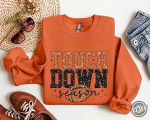 Touch Down Season Tshirt Game Day Shirt For Mom Football Mom Sweater Football Lover Hoodie American Football Tshirt Sports Mom Shirt honizy 4