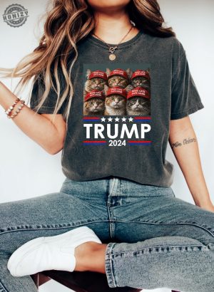 Cats For Trump 2024 Shirt Make Pets Safe Again Funny Trump Tshirt Us Election 2024 Hoodie Republican Sweatshirt Protrump Pet Safety Shirt honizy 2 1