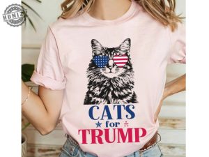 Cats For Trump Shirt Funny Cat Trump 2024 Support Tshirt Trump Long Hair Cat Sweatshirt Maga Cat Hoodie Vote Trump 2024 Shirt honizy 3