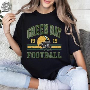 Green Bay Football Shirt Green Bay Womens Gift Green Bay Tshirt For Her Retro Green Bay Football Hoodie Vintage Football Gifts honizy 5