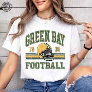 Green Bay Football Shirt Green Bay Womens Gift Green Bay Tshirt For Her Retro Green Bay Football Hoodie Vintage Football Gifts honizy 6