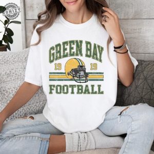 Green Bay Football Shirt Green Bay Womens Gift Green Bay Tshirt For Her Retro Green Bay Football Hoodie Vintage Football Gifts honizy 7