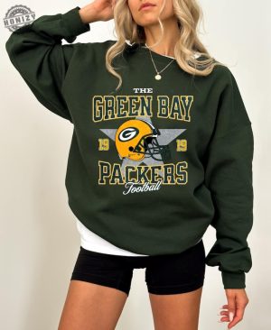 Green Bay Packers Football Shirt Vintage Style Nfl Team Apparel honizy 2