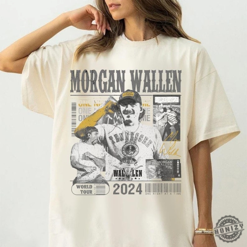 Morgan One Night At A Time Tour 2024 Shirt One Night At A Time Tour Fan Sweatshirt Vinatge Morgan Graphic Tee honizy 1