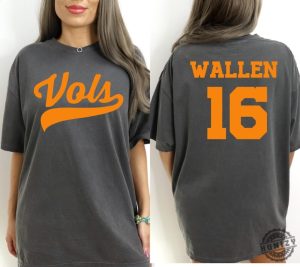 Tennessee Vols Wallen Shirt Wallen 16 Tshirt Morgan Wallen Inspired Vols Sweatshirt Tennessee Volunteer Football Fan Shirt honizy 4