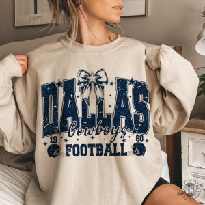 Cowboy Coquette Bow Shirt Cowboy Football Coquette Bow Hoodie American Football Tshirt Coquette Bow Cowboy Sweatshirt Cowboy Bow Game Day Touch Down Shirt honizy 5