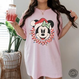 Retro Disney Checkered Christmas Shirt Disney Couple Christmas Tshirt Mickey Minnie Christmas Sweatshirt Mickeys Very Merry Christmas Party Tee honizy 4