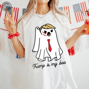 Halloween Trumpkin Shirt President Donald Trump 2024 Tshirt Trump Is My Boo Hoodie Republican Halloween Sweatshirt Trump Halloween Shirt honizy 2