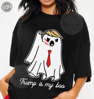 Halloween Trumpkin Shirt President Donald Trump 2024 Tshirt Trump Is My Boo Hoodie Republican Halloween Sweatshirt Trump Halloween Shirt honizy 3