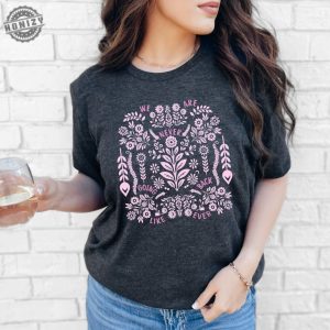 Subtle Kamala Harris Shirt Botanical Sweatshirt Madam President Tshirt Feminist Sweater Floral Linocut Tee We Are Never Going Back Like Ever Shirt honizy 2