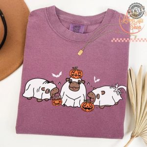 Moo Deng Shirt Baby Pygmy Hippo Moo Deng Tshirt Moo Deng Halloween Sweatshirt Trendy Halloween Hoodie Halloween Shirt honizy 4