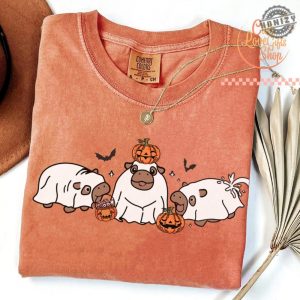 Moo Deng Shirt Baby Pygmy Hippo Moo Deng Tshirt Moo Deng Halloween Sweatshirt Trendy Halloween Hoodie Halloween Shirt honizy 5