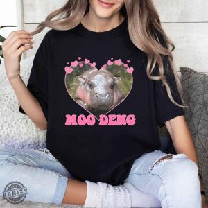 Moo Deng Bouncy Pig Shirt Moo Deng In Thailand Sweatshirt Cute Moo Deng Unisex Hoodie Tiktok Trending Tshirt The Cute Baby Hippo Shirt honizy 4