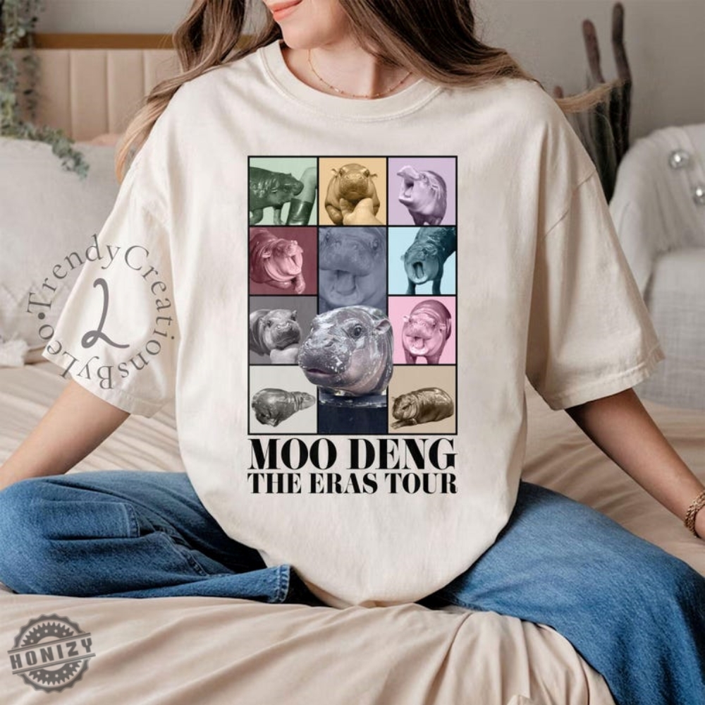 Moodeng Hippo The Eras Tour Shirt Baby Hippo Khao Kheow Open Zoo Tshirt Cute Moo Deng Sweatshirt Moo Deng Trending Viral Shirt