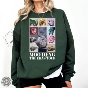 Moodeng Hippo The Eras Tour Shirt Baby Hippo Khao Kheow Open Zoo Tshirt Cute Moo Deng Sweatshirt Moo Deng Trending Viral Shirt honizy 4