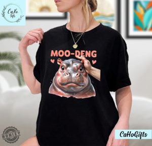 Moo Deng Bouncy Pig In Thai Picture The Cute Baby Hippo Shirt Baby Hippo Khao Kheow Open Zoo Tshirt Baby Hippo Shirt Sweatshirt Hoodie honizy 3