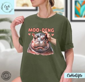 Moo Deng Bouncy Pig In Thai Picture The Cute Baby Hippo Shirt Baby Hippo Khao Kheow Open Zoo Tshirt Baby Hippo Shirt Sweatshirt Hoodie honizy 6