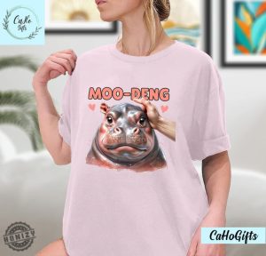 Moo Deng Bouncy Pig In Thai Picture The Cute Baby Hippo Shirt Baby Hippo Khao Kheow Open Zoo Tshirt Baby Hippo Shirt Sweatshirt Hoodie honizy 7