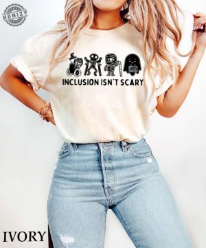 Inclusion Isnt Scary Halloween Shirt Slp Halloween Sweatshirt Halloween Sped Teacher Tshirt Inclusion Awareness Hoodie Teacher Tee honizy 4