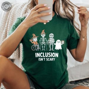 Inclusion Isnt Scary Halloween Shirt Slp Halloween Sweatshirt Halloween Sped Teacher Tshirt Inclusion Awareness Hoodie Teacher Gift honizy 2