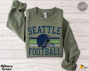 Seattle Football Tshirt Unisex Seattle Sweatshirt Game Day Apparel Seattle Football Fan Shirt Gift For Football Lovers honizy 2