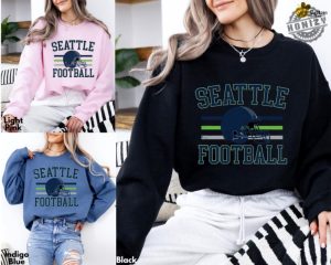 Seattle Football Tshirt Unisex Seattle Sweatshirt Game Day Apparel Seattle Football Fan Shirt Gift For Football Lovers honizy 5