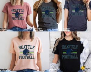 Seattle Football Tshirt Unisex Seattle Sweatshirt Game Day Apparel Seattle Football Fan Shirt Gift For Football Lovers honizy 7