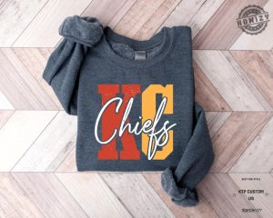 Kc Chiefs Sweatshirt Kc Chiefs In My Heart Hoodie Kansas City Football Tshirt Gift For Football Fan Tee Kc Football Shirt honizy 2