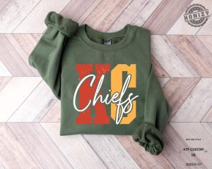 Kc Chiefs Sweatshirt Kc Chiefs In My Heart Hoodie Kansas City Football Tshirt Gift For Football Fan Tee Kc Football Shirt honizy 3