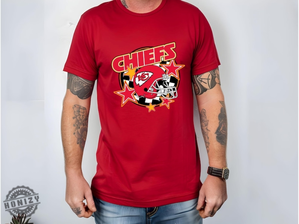 Kansas City Fan Retro Chiefs Footbal Shirt Print Chiefs Fan Dtf Hoodie Chiefs Game Day Tshirt Kansas City Chiefs Football Shirt