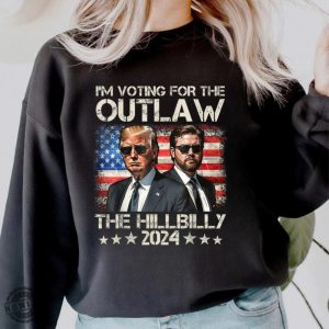 Vintage Im Voting For The Outlaw And The Hillbilly Letters With The Outlaw Tshirt Im With The Outlaw Hoodie Drain The Swamp Sweatshirt Trump Hillbilly Shirt honizy 6