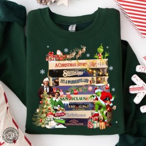 Retro Christmas Movies Shirt Nostalgic Christmas Vhs Movies Sweatshirt Christmas 90S Movies Tshirt Adult Christmas Costume Hoodie Christmas Shirt honizy 5