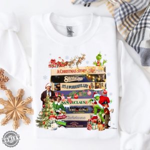 Retro Christmas Movies Shirt Nostalgic Christmas Vhs Movies Sweatshirt Christmas 90S Movies Tshirt Adult Christmas Costume Hoodie Christmas Shirt honizy 9