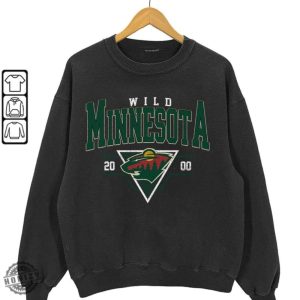 Vintage 90S Minnesota Wild Shirt Crewneck Minnesota Wild Sweatshirt Jersey Hockey Gift For Christmas honizy 2