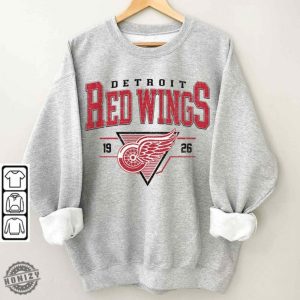 Vintage 90S Detroit Red Wings Shirt Crewneck Detroit Red Wings Sweatshirt Jersey Hockey Gift For Christmas honizy 2