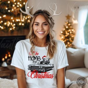 Donald Trump Maga Shirt Ill Be Home For Christmas Hoodie Trump Driving A Car Tshirt Trump With Santa Hat Sweatshirt Trump Christmas Gift honizy 4