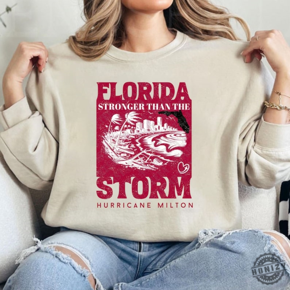 I Survived Hurricane Milton Shirt Florida Hurricane 2024 Tshirt Hurricane Milton Shirt Hurricane Hoodie I Survived Sweatshirt Inspirational Shirt