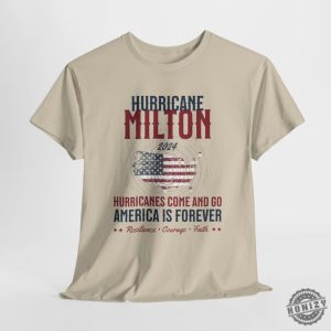 Hurricane Milton Shirt Personalized Milton Storm Tee 2024 Hurricanes Come And Go America Is Forever Sweatshirt Custom With Power Lineman honizy 4