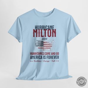 Hurricane Milton Shirt Personalized Milton Storm Tee 2024 Hurricanes Come And Go America Is Forever Sweatshirt Custom With Power Lineman honizy 6