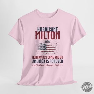 Hurricane Milton Shirt Personalized Milton Storm Tee 2024 Hurricanes Come And Go America Is Forever Sweatshirt Custom With Power Lineman honizy 8