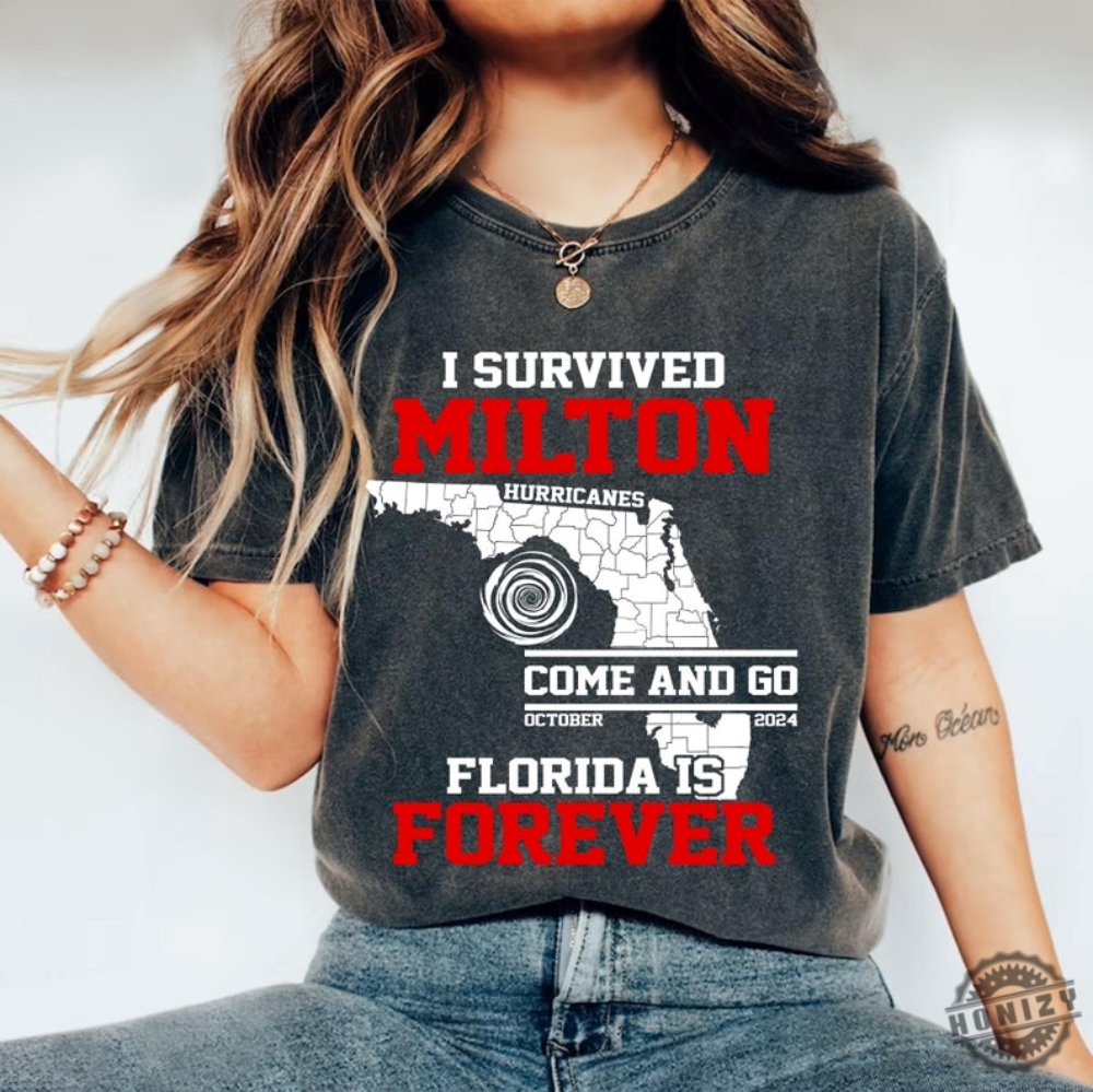 I Survived Hurricane Milton 2024 Shirt Support Squad Hoodie I Survived Sweatshirt Hurricane 2024 Tshirt Hurricane Survivor Shirt