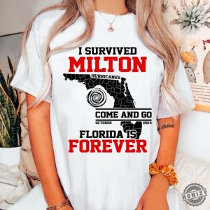 I Survived Hurricane Milton 2024 Shirt Support Squad Hoodie I Survived Sweatshirt Hurricane 2024 Tshirt Hurricane Survivor Shirt honizy 2