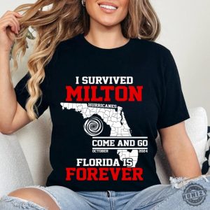 I Survived Hurricane Milton 2024 Shirt Support Squad Hoodie I Survived Sweatshirt Hurricane 2024 Tshirt Hurricane Survivor Shirt honizy 4