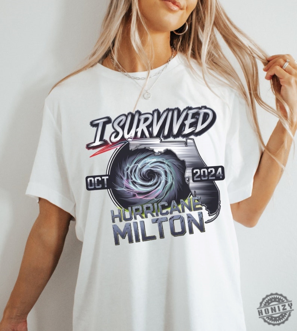 Hurricane Milton Survivor Unisex Shirt Resilience Tee I Survived Hurricane Milton 2024 Hoodie Survivor Gift Florida Strong Shirt