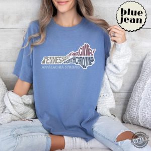 Appalachia Strong Tshirt Virginia North Carolina Tennessee Appalachian Region Hurricane Shirt honizy 2