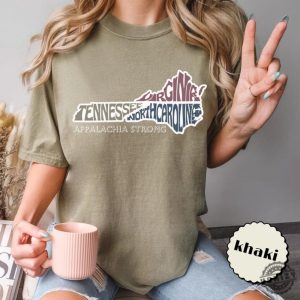 Appalachia Strong Tshirt Virginia North Carolina Tennessee Appalachian Region Hurricane Shirt honizy 3