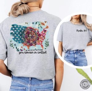 Floral United States Hurricane Helene Relief Support Shirt With Sates Affected Front Pocket And Full Back Design Shirt honizy 2