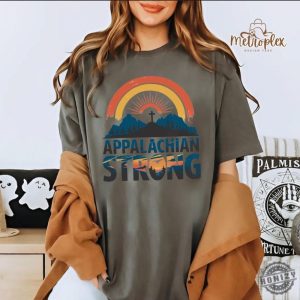 Appalachian Strong Shirt Hurricane Milton Western Graphic Tee North Carolina Sweatshirt Gift Ideas For Support Squad honizy 3