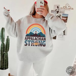 Appalachian Strong Shirt Hurricane Milton Western Graphic Tee North Carolina Sweatshirt Gift Ideas For Support Squad honizy 4