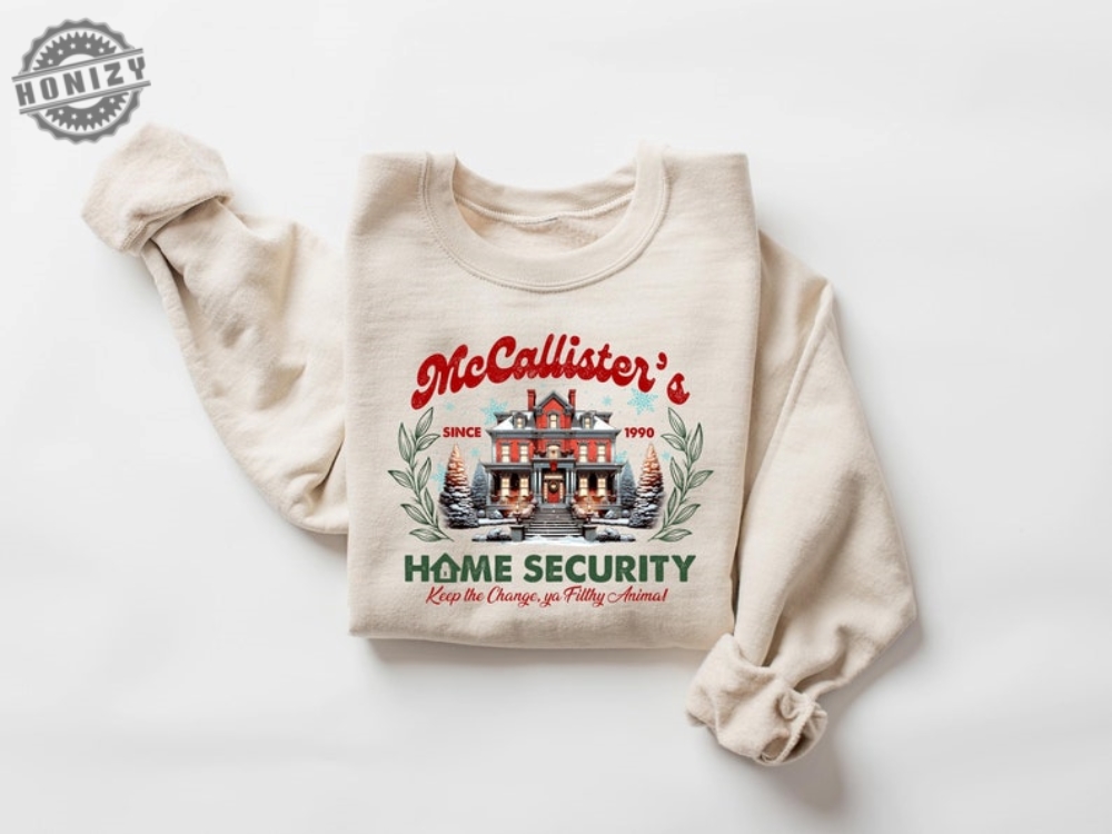 Mccallister Home Security Shirt Christmas Movie Sweater Funny Christmas Hoodie Mccallister Tshirt Christmas Gift honizy 1